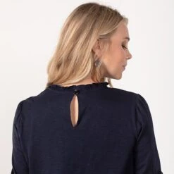 Amelia Navy Floral Top -Western Cowboy Equipment Shop 25310 alt2