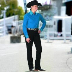 Hobby Horse EZee Rider Black Show Pants -Western Cowboy Equipment Shop 2551 1