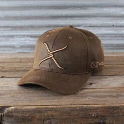 Twisted X Brown Oilcloth Logo Ball Cap