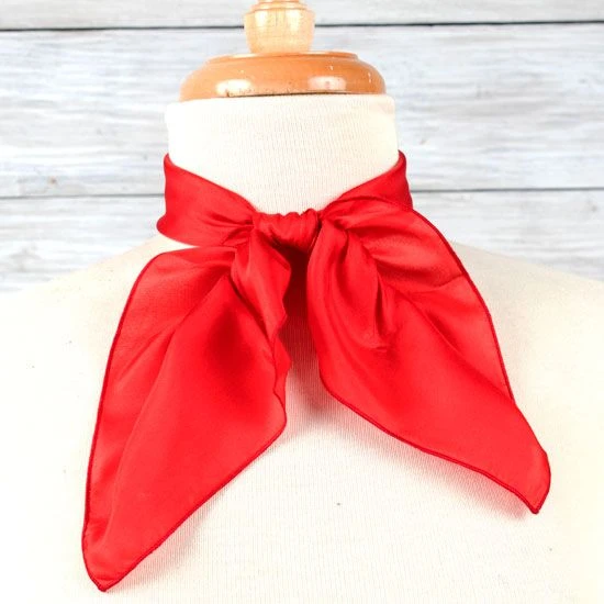Red Silk Show Scarf 3 Red Silk Show Scarf