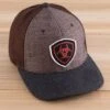 Ariat Brown Mesh Back Ball Cap