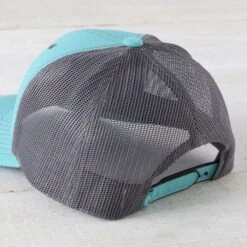 Hooey Blush Teal Trucker Ball Cap -Western Cowboy Equipment Shop 30238 back