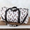 Lila Beige Horse Print Duffle Bag -Western Cowboy Equipment Shop 30418