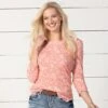 Georgia Perfect Peach Top -Western Cowboy Equipment Shop 32407