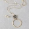 Shine Bright Grey And Gold Crystal Jewelry Set