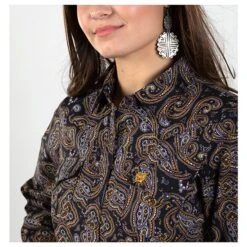 Cinch Black Beauty Paisley Top -Western Cowboy Equipment Shop 33589 alt2