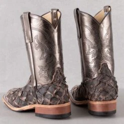 Rod's Brazilian Brown Big Bass Boots By Anderson Bean -Western Cowboy Equipment Shop 336129L heel