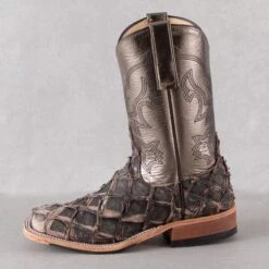Rod's Brazilian Brown Big Bass Boots By Anderson Bean -Western Cowboy Equipment Shop 336129L side