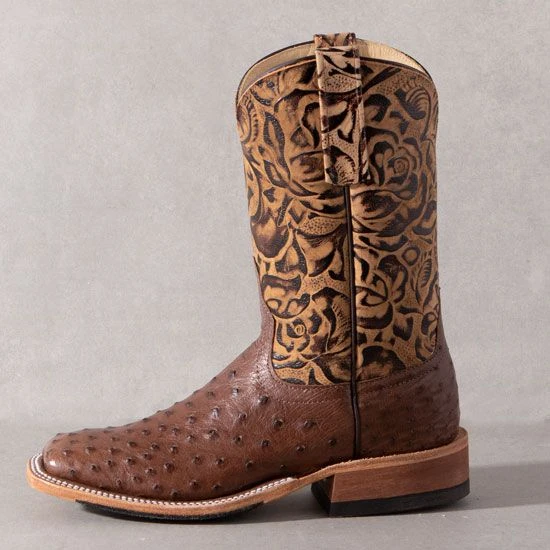 Rod's Kango Tobac Full Quill Ostrich Boots By Anderson Bean 4 Rod's Kango Tobac Full Quill Ostrich Boots By Anderson Bean - Image 2