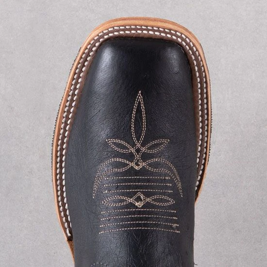 Rod's Blalck Smooth Ostrich Boots By Anderson Bean 6 Rod's Blalck Smooth Ostrich Boots By Anderson Bean - Image 4