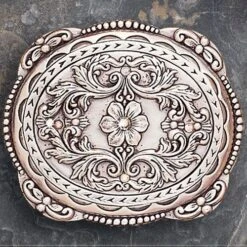 Floral Buckle With AB Crystals