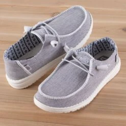 Hey Dude Wendy Boho Stitch White Melange