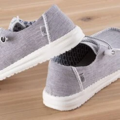 Hey Dude Wendy Boho Stitch White Melange -Western Cowboy Equipment Shop 400571JD heel A