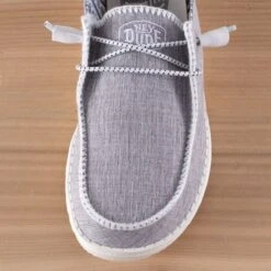 Hey Dude Wendy Boho Stitch White Melange -Western Cowboy Equipment Shop 400571JD toe