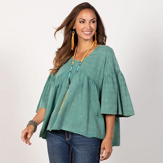 Western Wings Green Top 4 Western Wings Green Top - Image 2