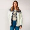 Wrangler Retro Sherpa And Plaid Boyfriend Top