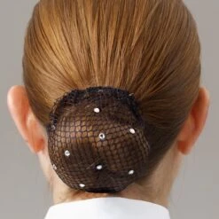 Bun Nets W/Swarovski Crystal