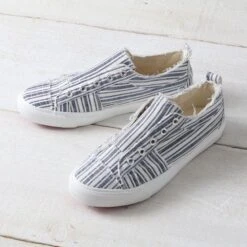 Corkys Navy Stripe Babalu Shoes
