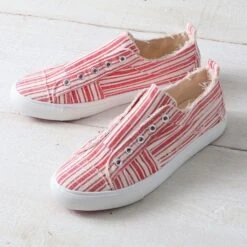 Corkys Red Stripe Babalu Shoes