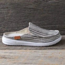 Corkys Black Stripe Pontoon Slip- On Shoes -Western Cowboy Equipment Shop 510130BS side