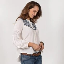 Roper Pretty Peasant Button Down -Western Cowboy Equipment Shop 52994 alt2