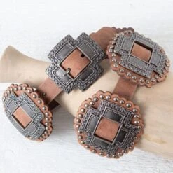 ROPER Tan Concho Belt