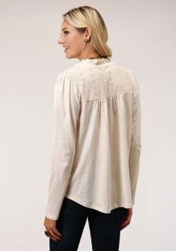 Roper Victorian Cream Top 7 Roper Victorian Cream Top -Western Cowboy Equipment Shop 54853 back new