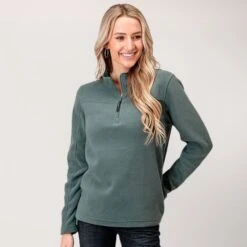 Roper Green Fleece Pullover