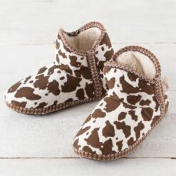 Cowprint Chloe Bootie Slipper By Blazin Roxx