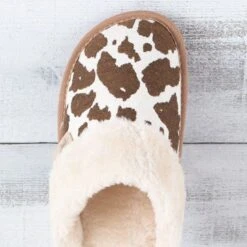 Cowprint Chloe Slipper By Blazin Roxx -Western Cowboy Equipment Shop 5729697 toe
