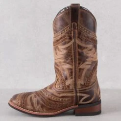 Laredo Tan Charli Boots -Western Cowboy Equipment Shop 5893L side