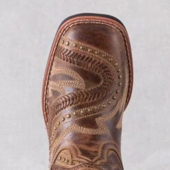 Laredo Tan Charli Boots -Western Cowboy Equipment Shop 5893L toe