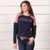 Cinch Brushed In Blush Logo Top -Western Cowboy Equipment Shop 63334