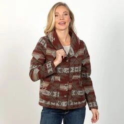 Gone Ranchin' Aztec Sweater Jacket