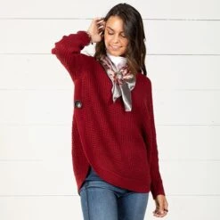 Roswell Garnet Sweater 7 Roswell Garnet Sweater -Western Cowboy Equipment Shop 63636 alt2
