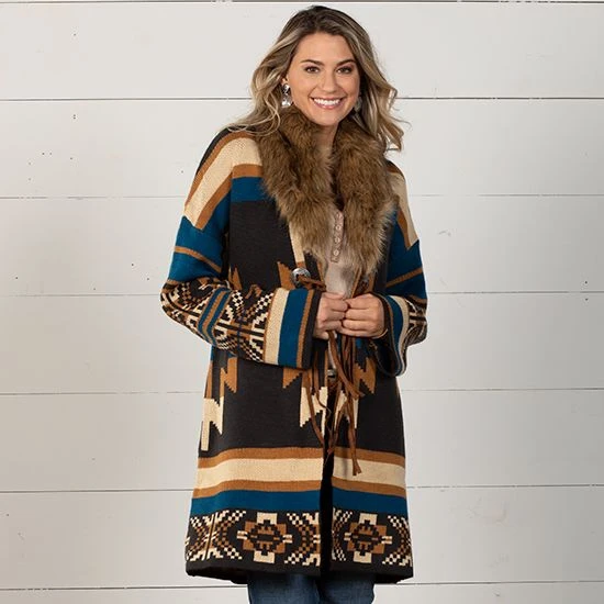 Bareas Fur Trim Cardigan 4 Bareas Fur Trim Cardigan - Image 2