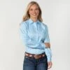 Cinch Light Blue Stripe Blouse 2 Cinch Light Blue Stripe Blouse -Western Cowboy Equipment Shop 64086new