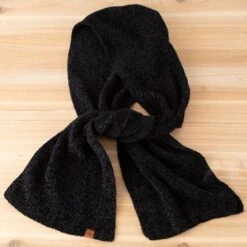 Black Hooded Scarf