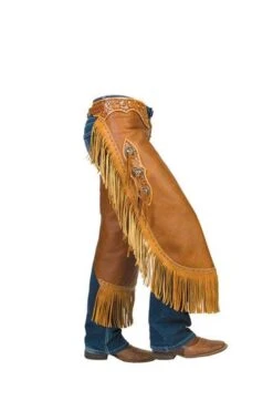 Weaver Leather Pull-Up Fashion Chinks With Floral Yoke -Western Cowboy Equipment Shop 65 3298