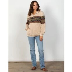 Southwest Aztec Sherpa Pullover -Western Cowboy Equipment Shop 65040 alt3