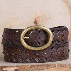 Distressed Cut Out Belt