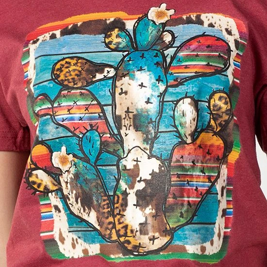 Crazy Cactus Serape Tee 4 Crazy Cactus Serape Tee - Image 2