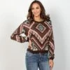 Rock & Roll Denim Intricate In Aztec Sweater 2 Rock & Roll Denim Intricate In Aztec Sweater -Western Cowboy Equipment Shop 67317