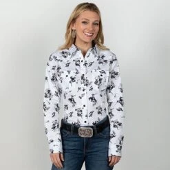 Wrangler Riding In The Desert Blouse