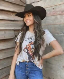 Enjoy The Ride Tee -Western Cowboy Equipment Shop 67546 Inflcr 2