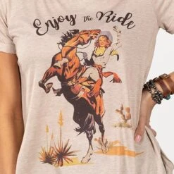 Enjoy The Ride Tee -Western Cowboy Equipment Shop 67546 alt2