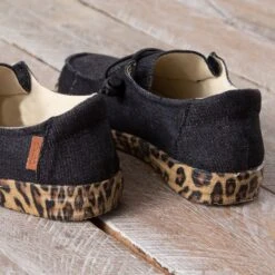 Corkys Leopard Print Kayak Shoes -Western Cowboy Equipment Shop 69541 heel