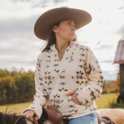 Littlefield Aztec Fleece Hoodie -Western Cowboy Equipment Shop 69748 infl