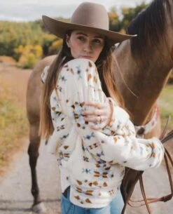 Littlefield Aztec Fleece Hoodie -Western Cowboy Equipment Shop 69748 infl 2