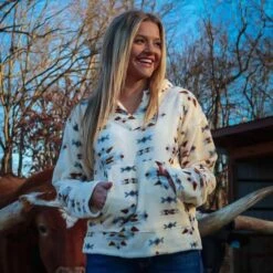 Littlefield Aztec Fleece Hoodie -Western Cowboy Equipment Shop 69748 infl 3